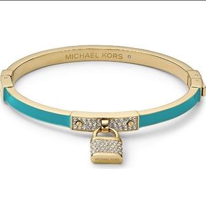 MK Motif Padlock Bracelet